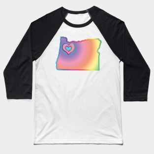 Portland Oregon Pride Baseball T-Shirt